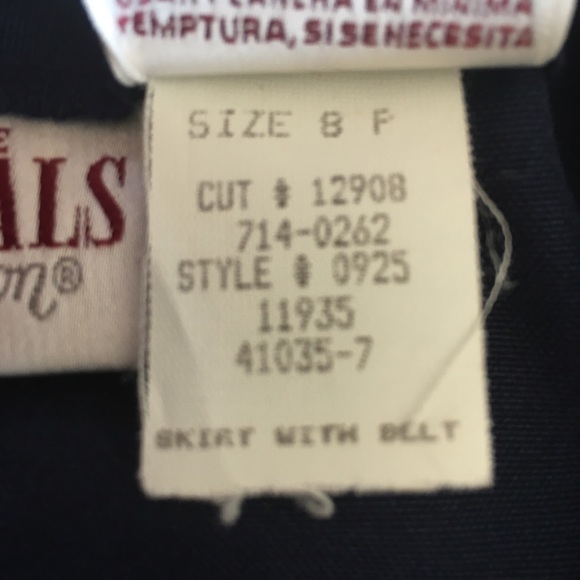5/$15 Worthington Petite Navy Pencil Skirt 8P - Picture 4 of 6